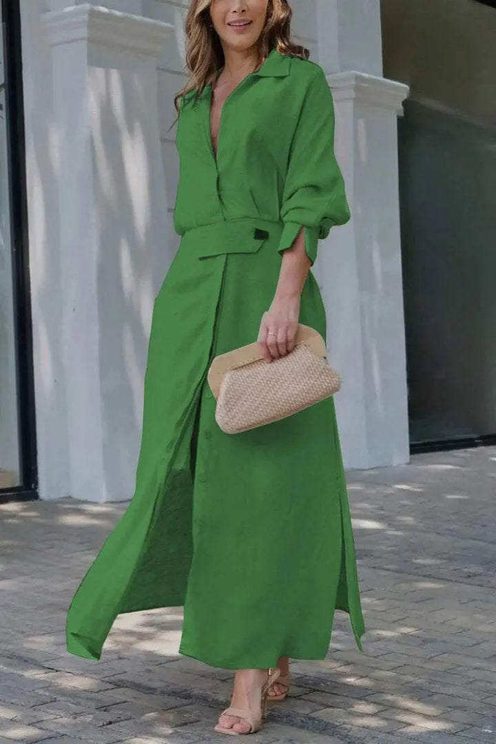 Jeanina™ Maxikleid mit V-Ausschnitt Modeberg Bern