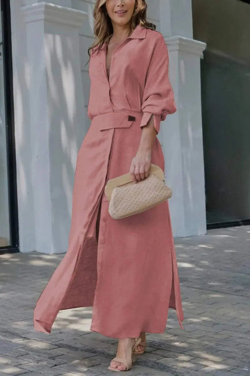 Jeanina™ Maxikleid mit V-Ausschnitt Modeberg Bern
