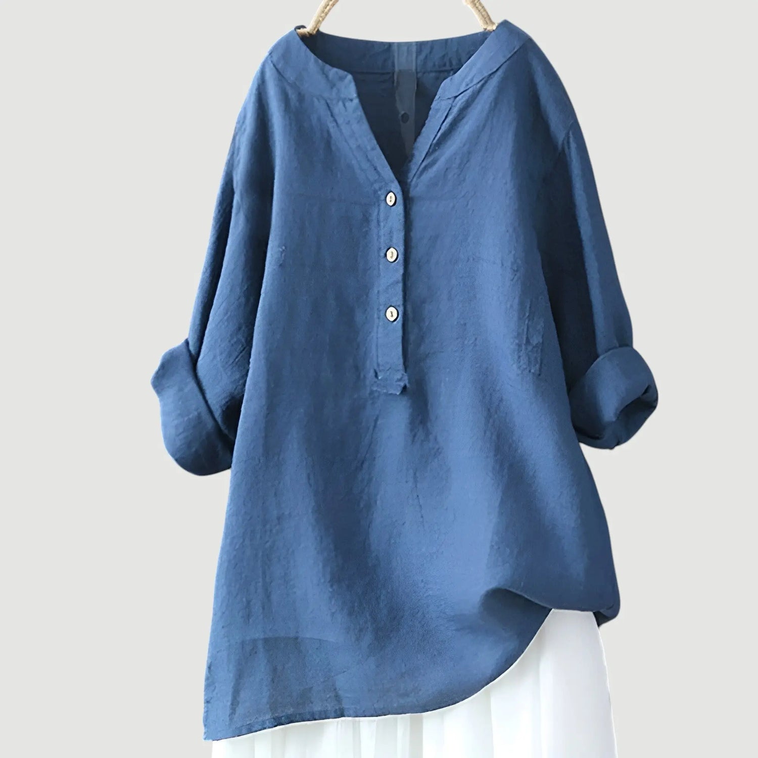 Leo™ –  Angenehmes Leinenhemd mit Knöpfen Modeberg Bern