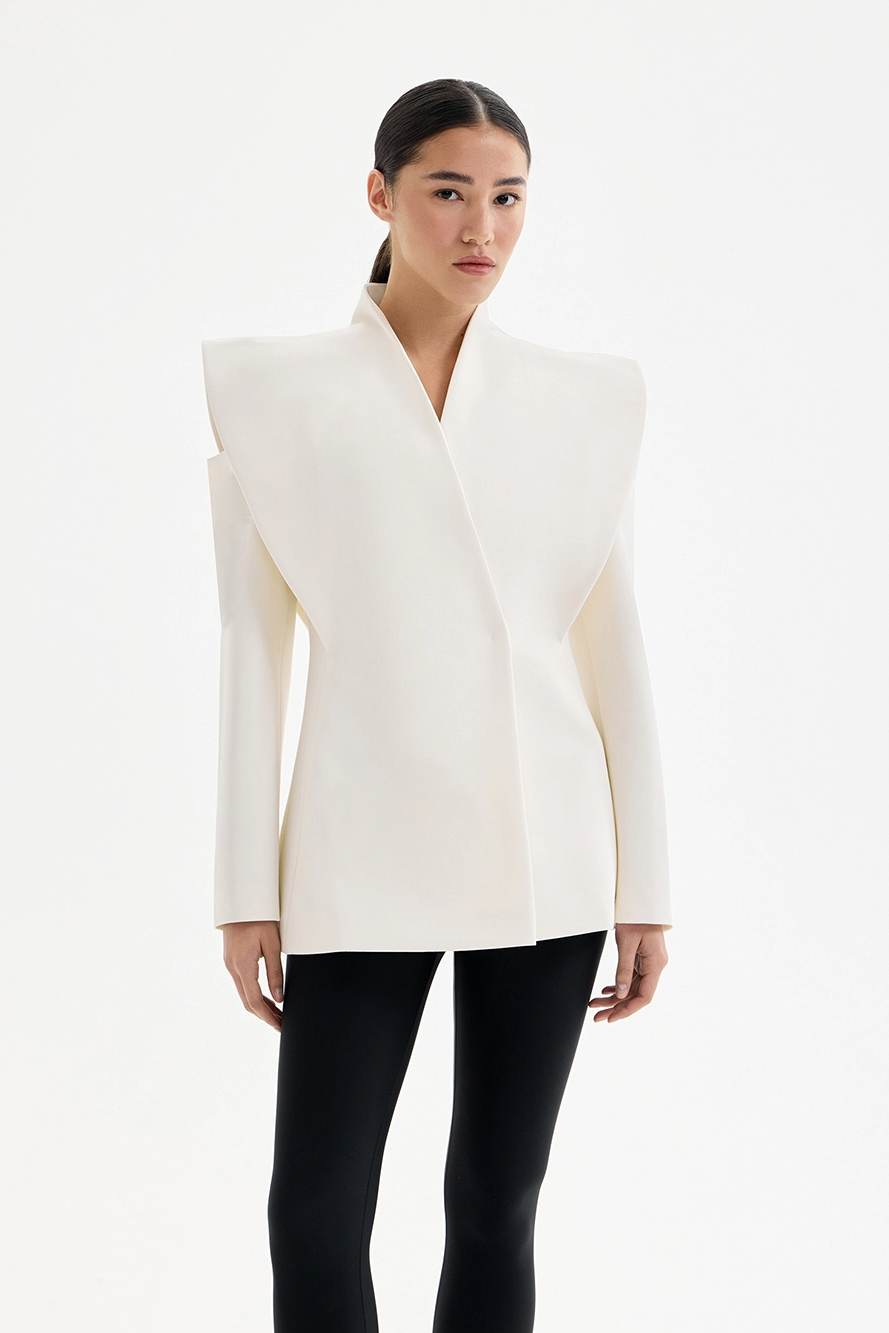 Lorvane™ Skulpturaler Blazer mit Schulterdetail Modeberg Bern