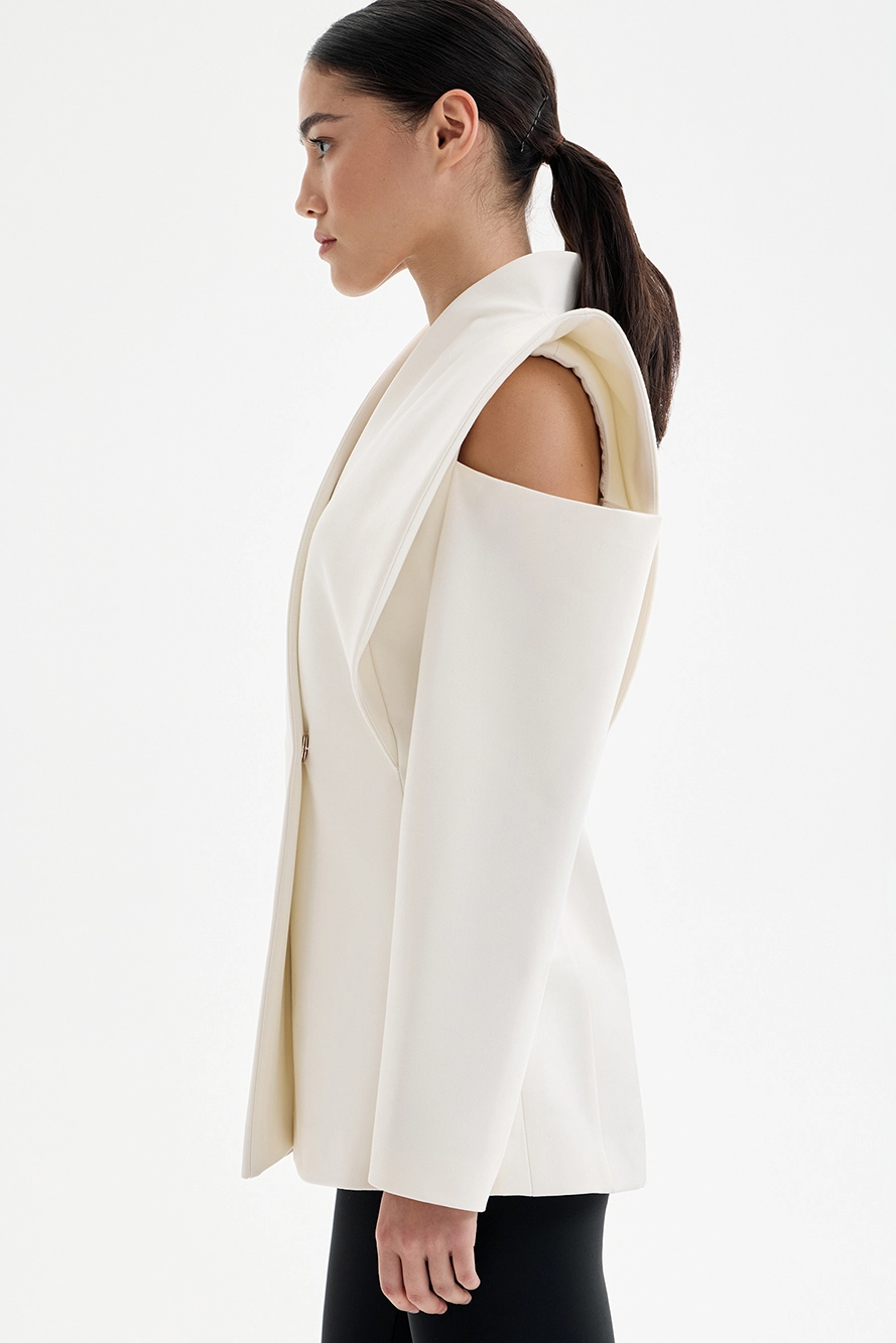 Lorvane™ Skulpturaler Blazer mit Schulterdetail Modeberg Bern
