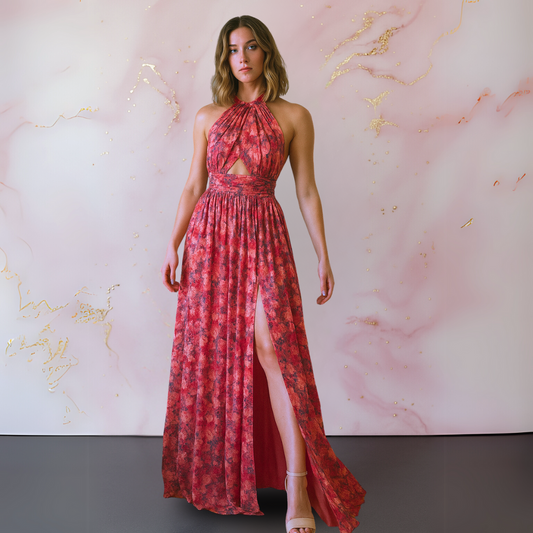 Lumina™ Kleid mit elegantem Blumenprint Modeberg Bern