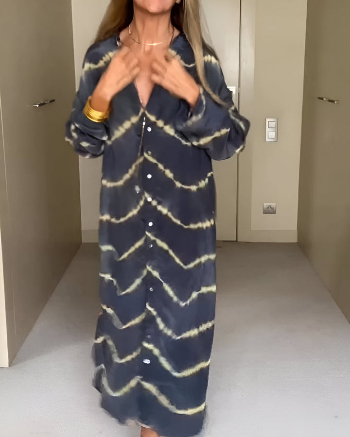 Marvella™ Gestreiftes Maxi Boho Kleid Modeberg Bern