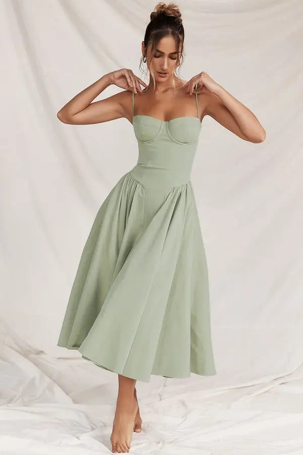 Melis™ Korsett-Midikleid ohne Ärmel Modeberg Bern