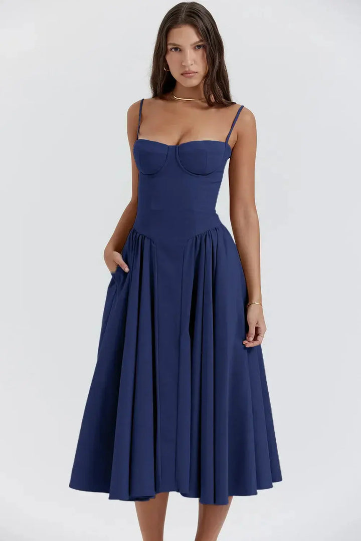 Melis™ Korsett-Midikleid ohne Ärmel Modeberg Bern
