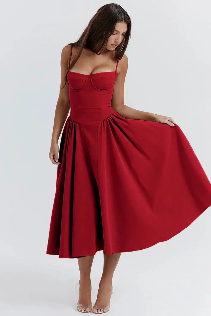 Melis™ Korsett-Midikleid ohne Ärmel Modeberg Bern