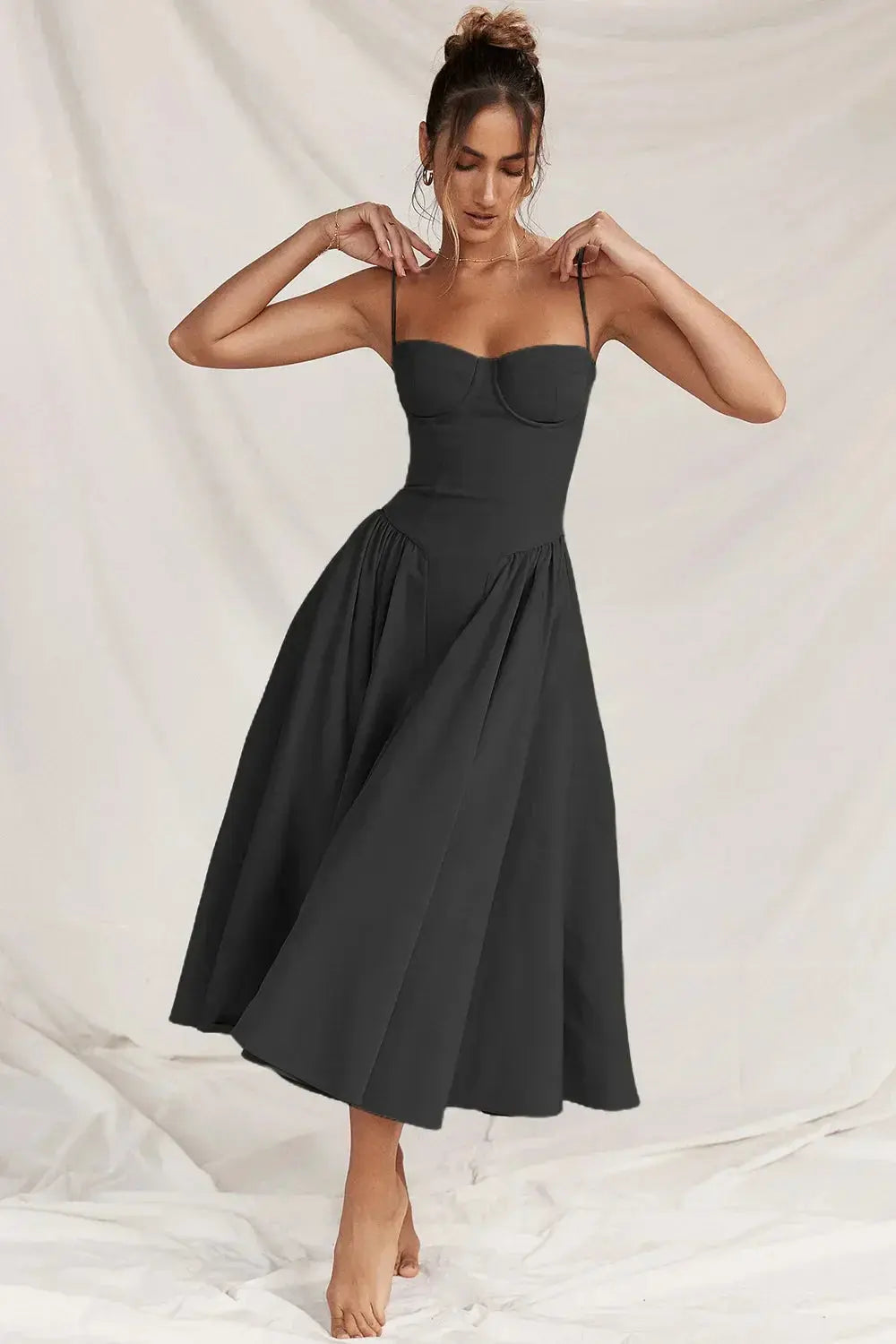 Melis™ Korsett-Midikleid ohne Ärmel Modeberg Bern