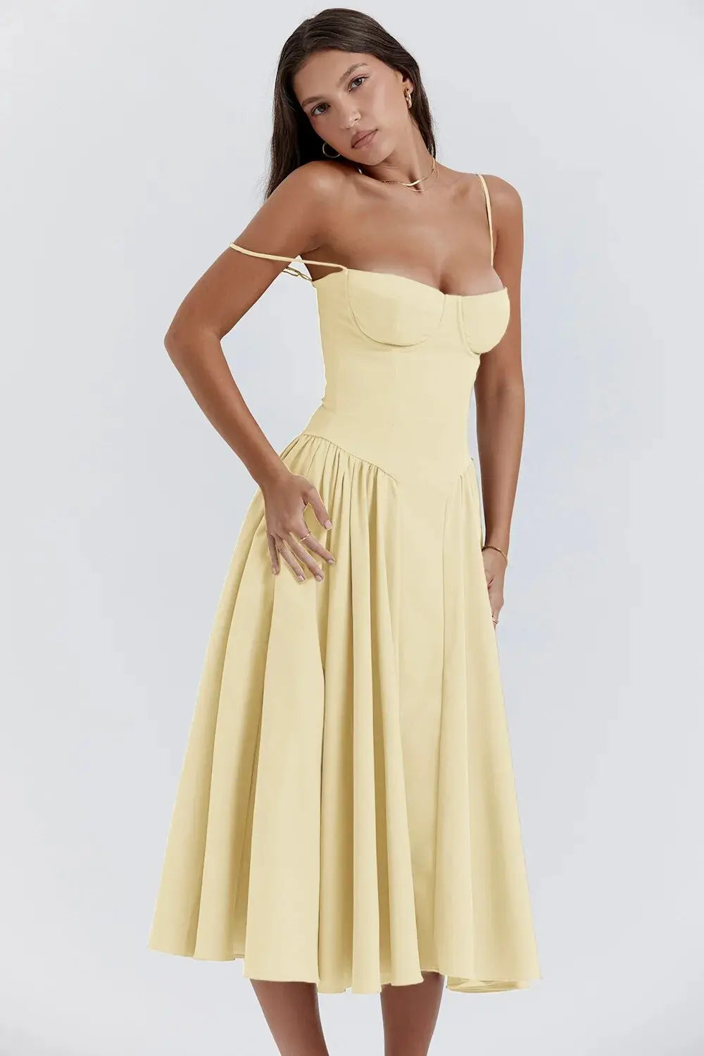 Melis™ Korsett-Midikleid ohne Ärmel Modeberg Bern