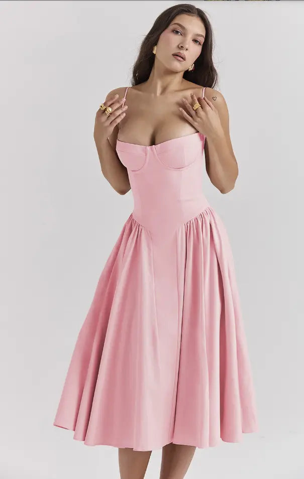 Melis™ Korsett-Midikleid ohne Ärmel Modeberg Bern