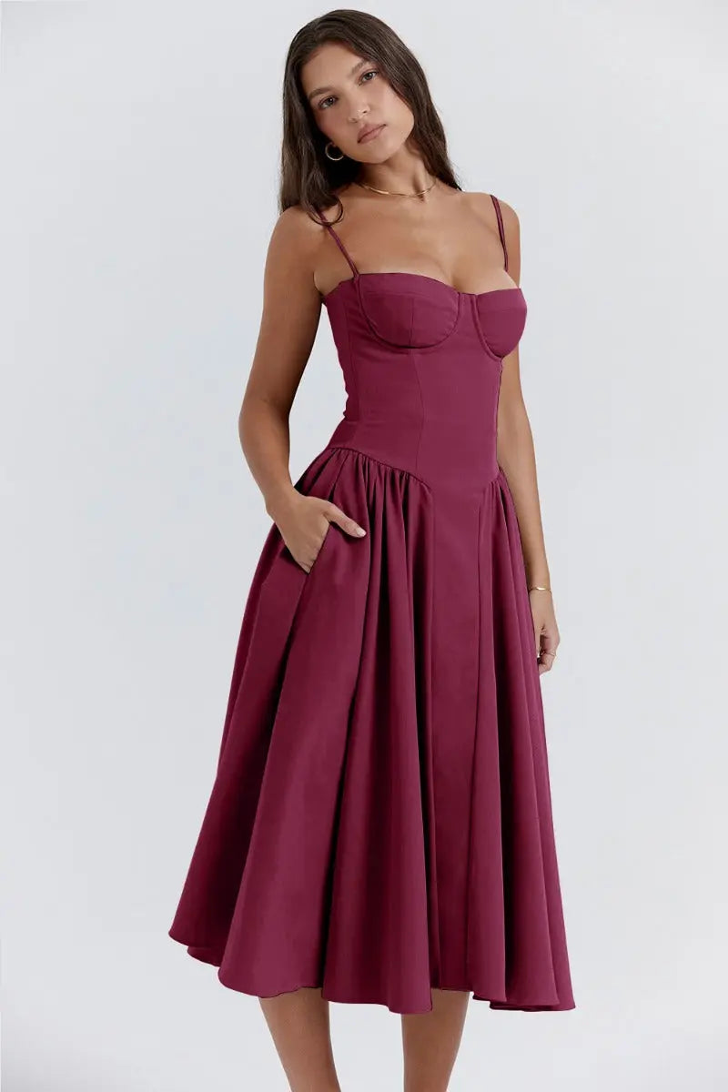 Melis™ Korsett-Midikleid ohne Ärmel Modeberg Bern