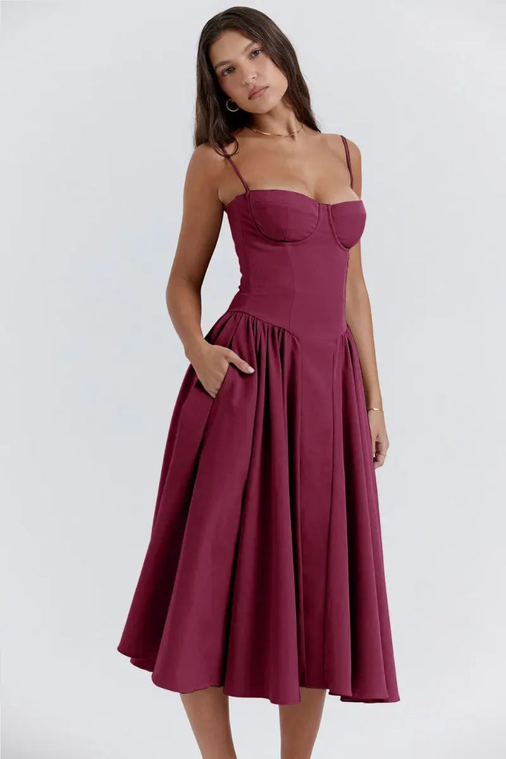 Melis™ Korsett-Midikleid ohne Ärmel Modeberg Bern