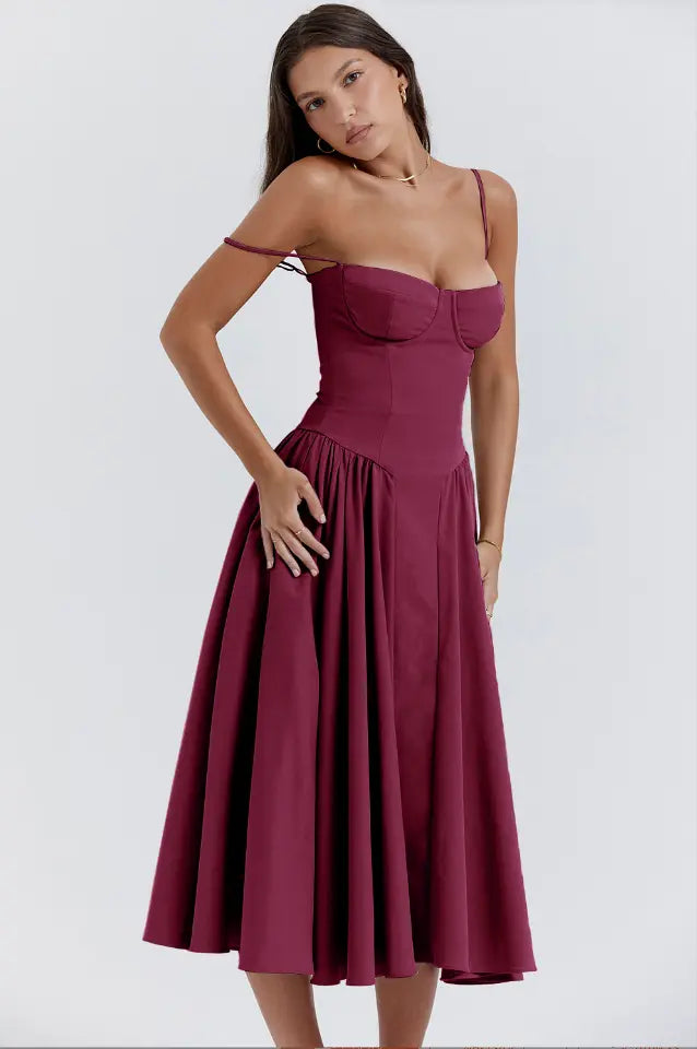 Melis™ Korsett-Midikleid ohne Ärmel Modeberg Bern