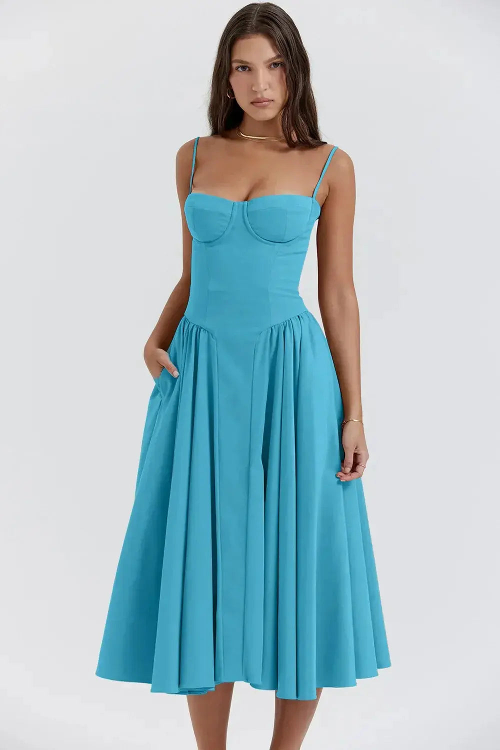 Melis™ Korsett-Midikleid ohne Ärmel Modeberg Bern