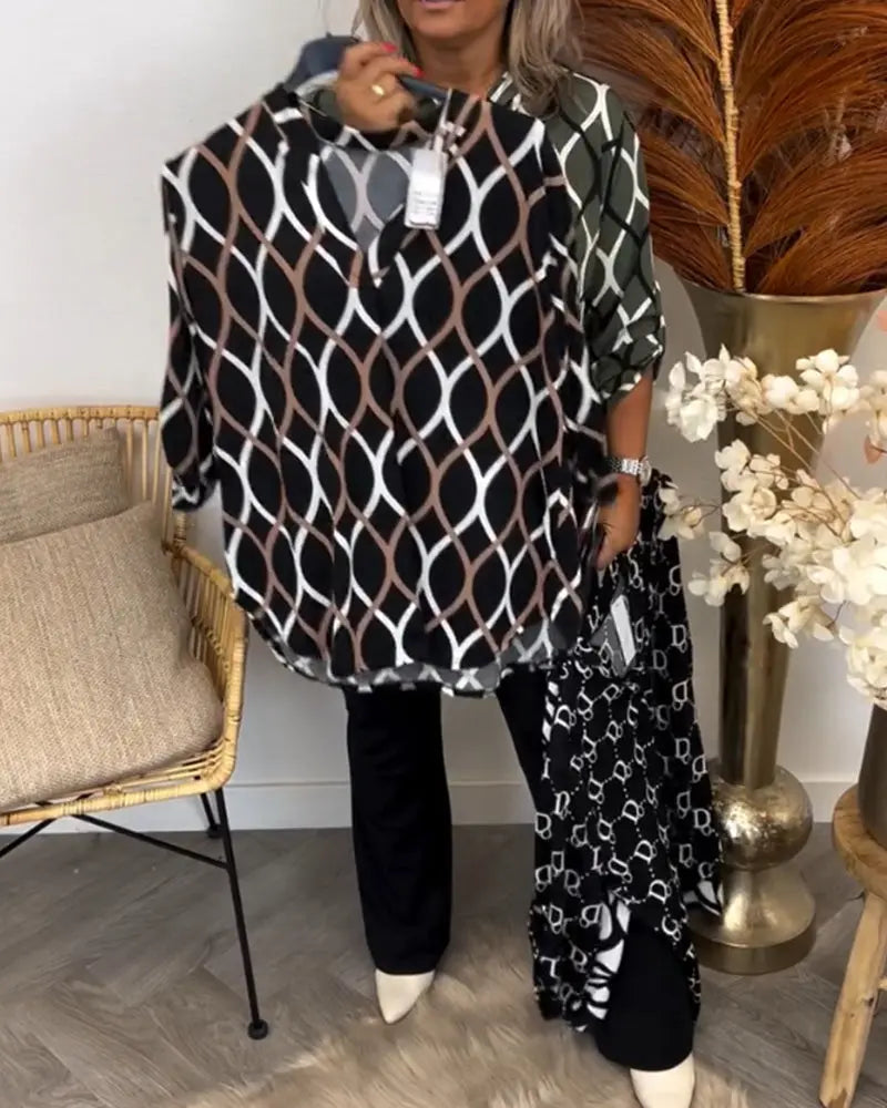 Melua™ – Lässige Bluse mit elegantem Muster Modeberg Bern