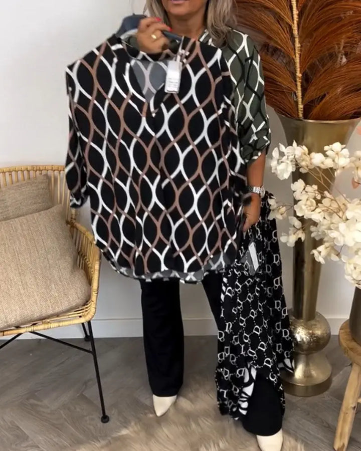 Melua™ – Lässige Bluse mit elegantem Muster Modeberg Bern