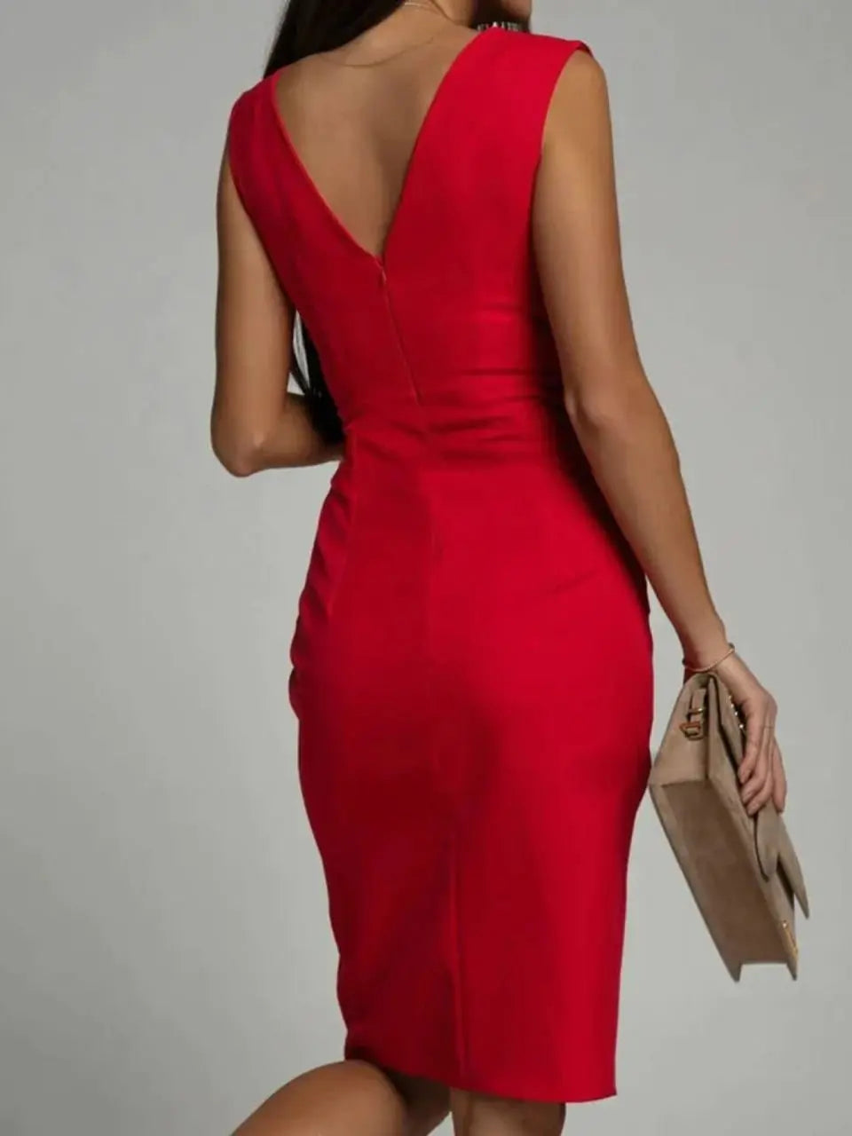Mirabel™ Feminines Kleid mit V-Ausschnitt Modeberg Bern