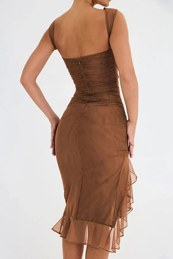 Norah™ Midikleid mit Rüschen Modeberg Bern