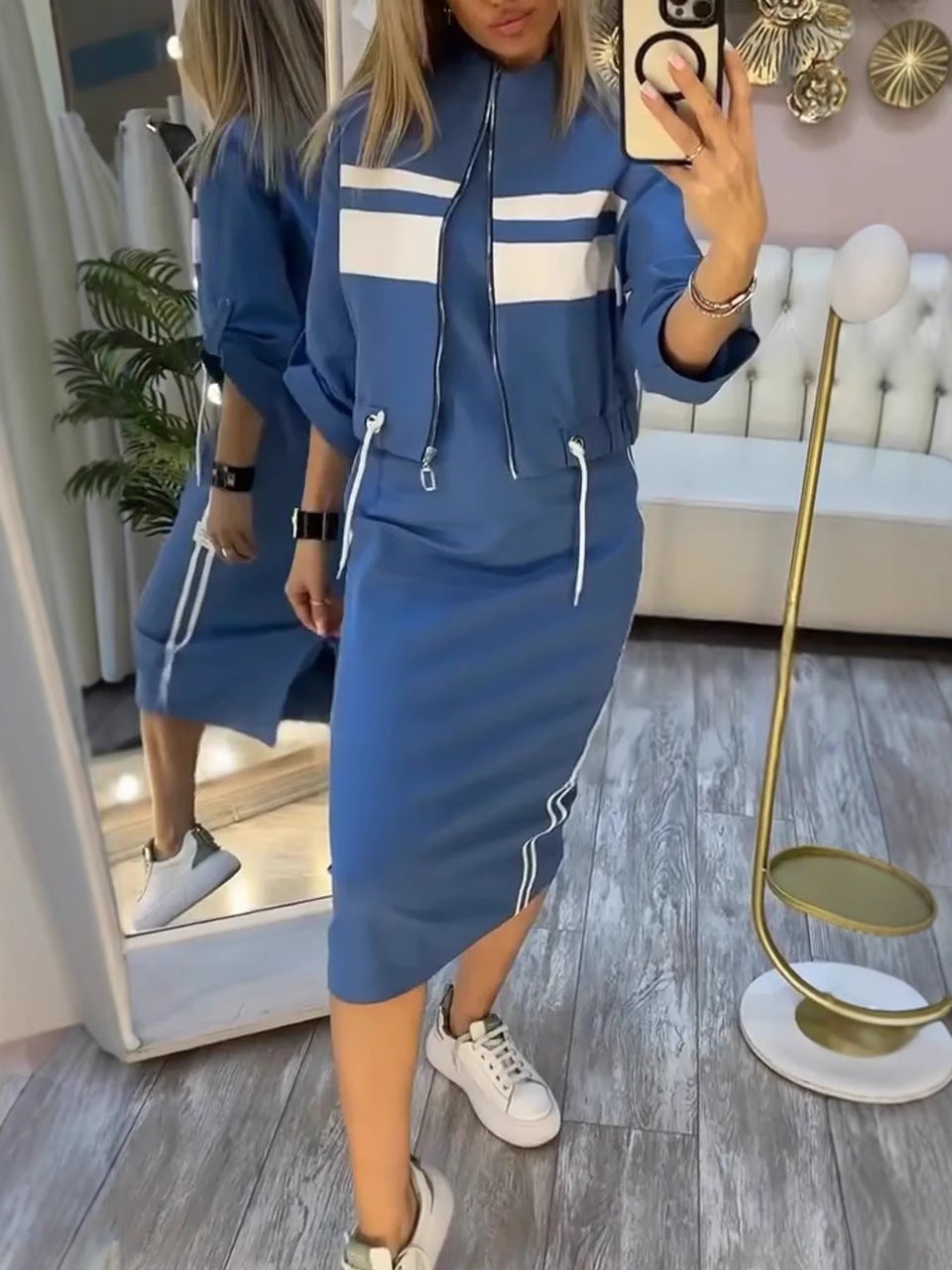 Kavira™ Kragenjacke mit Kleid-Set Modeberg Bern