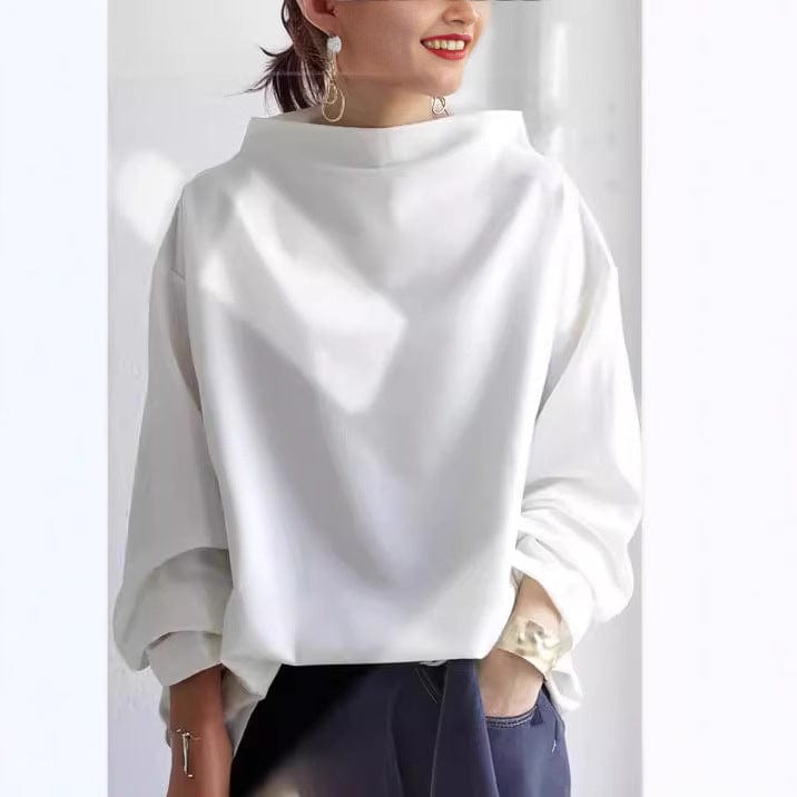 Women's High-Neck Soft Knit Jumper Top Modeberg Bern