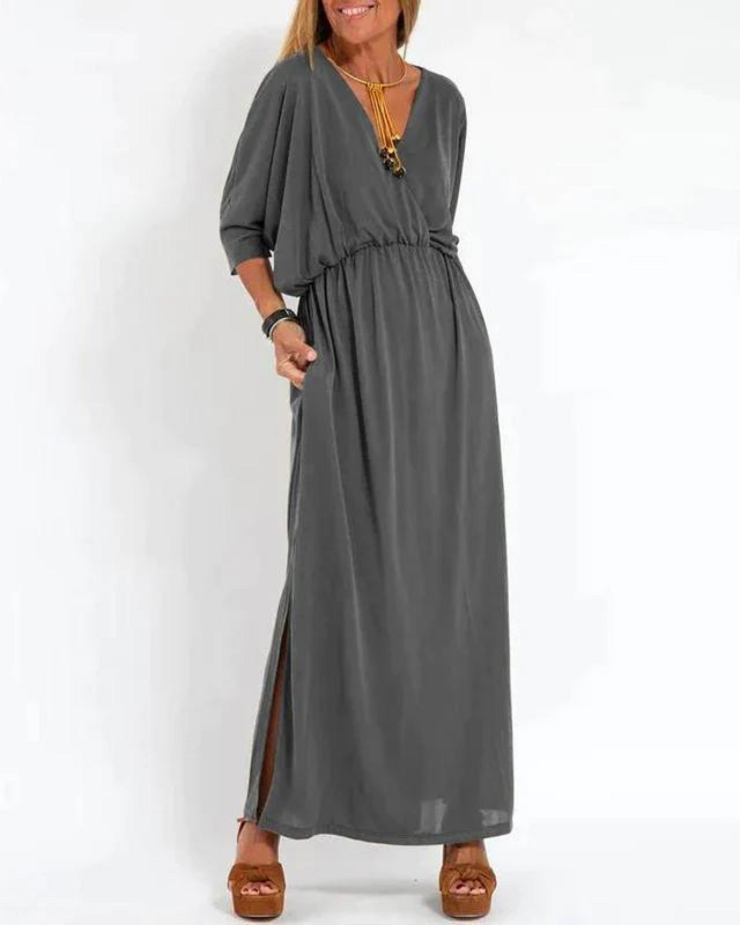 Odina™ Vintage-inspiriertes Maxikleid Modeberg Bern