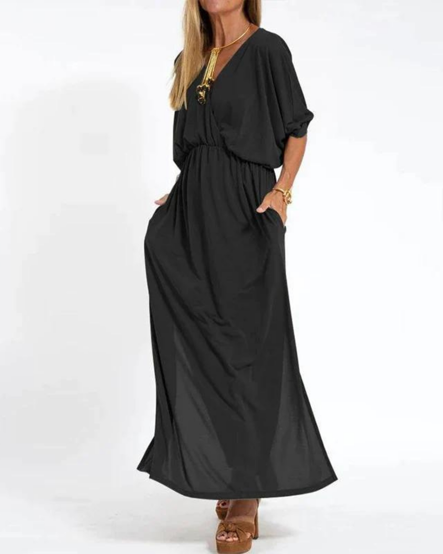 Odina™ Vintage-inspiriertes Maxikleid Modeberg Bern