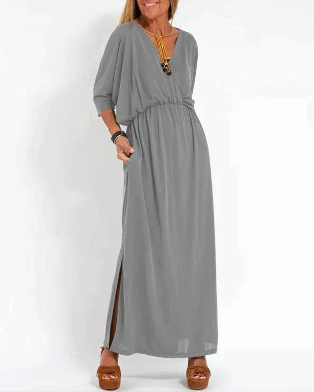 Odina™ Vintage-inspiriertes Maxikleid Modeberg Bern