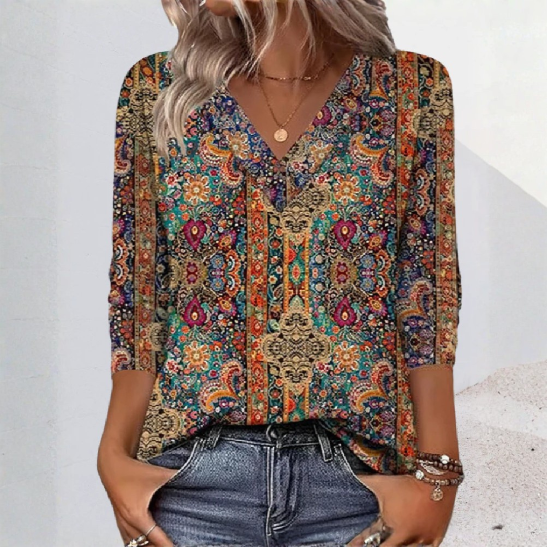Corvina™ Bluse mit Retro-Print Modeberg Bern