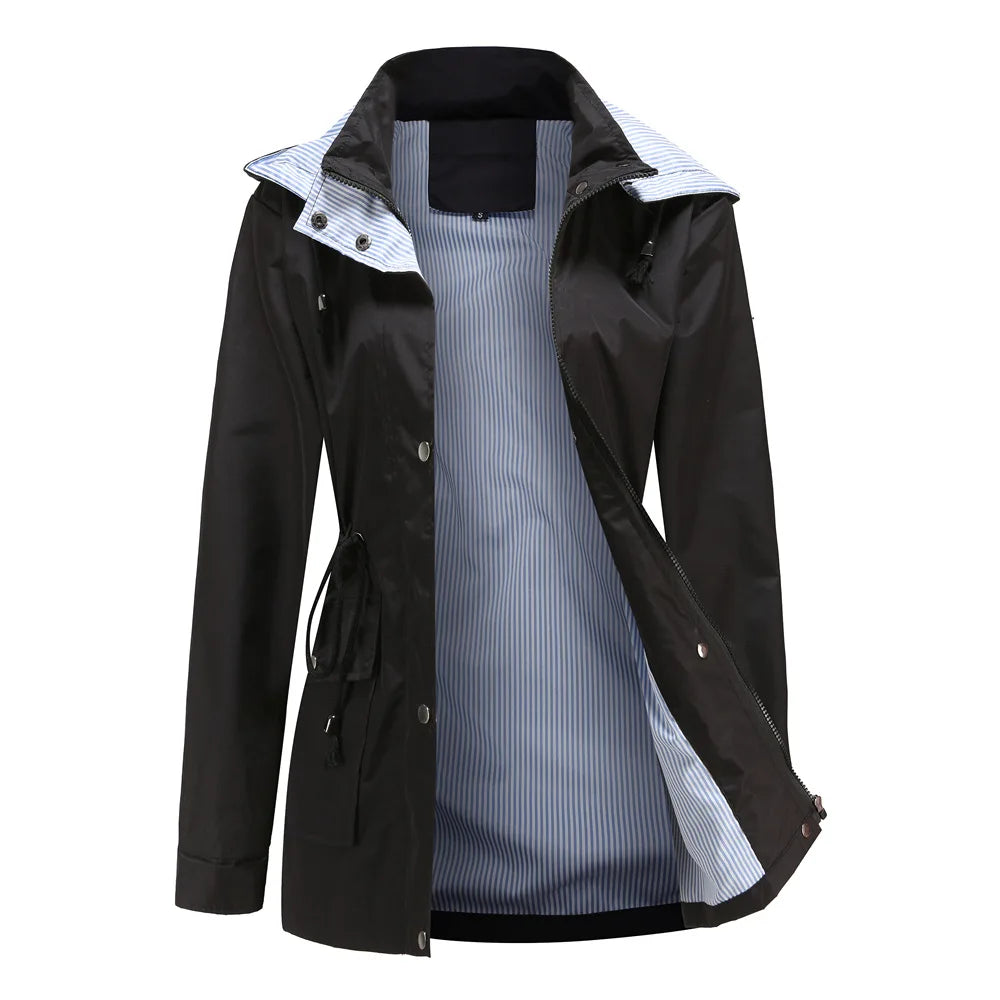 Hooded Trench Coat with Water Resistant Shell Modeberg Bern