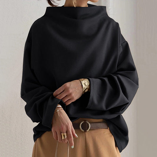 Women's High-Neck Soft Knit Jumper Top Modeberg Bern