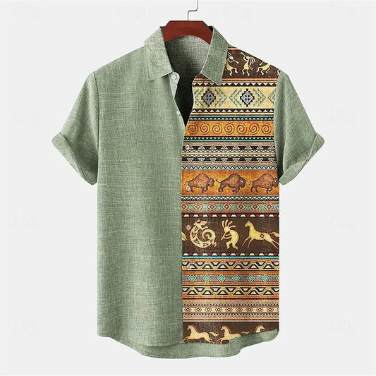 Korvess™ Tribal Print Shirt Modeberg Bern