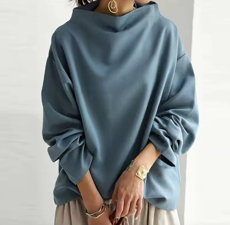 Women's High-Neck Soft Knit Jumper Top Modeberg Bern