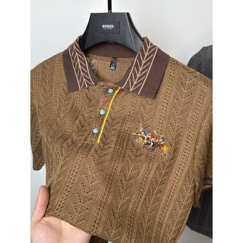 Elarin™ Geripptes Kragen Shirt Modeberg Bern
