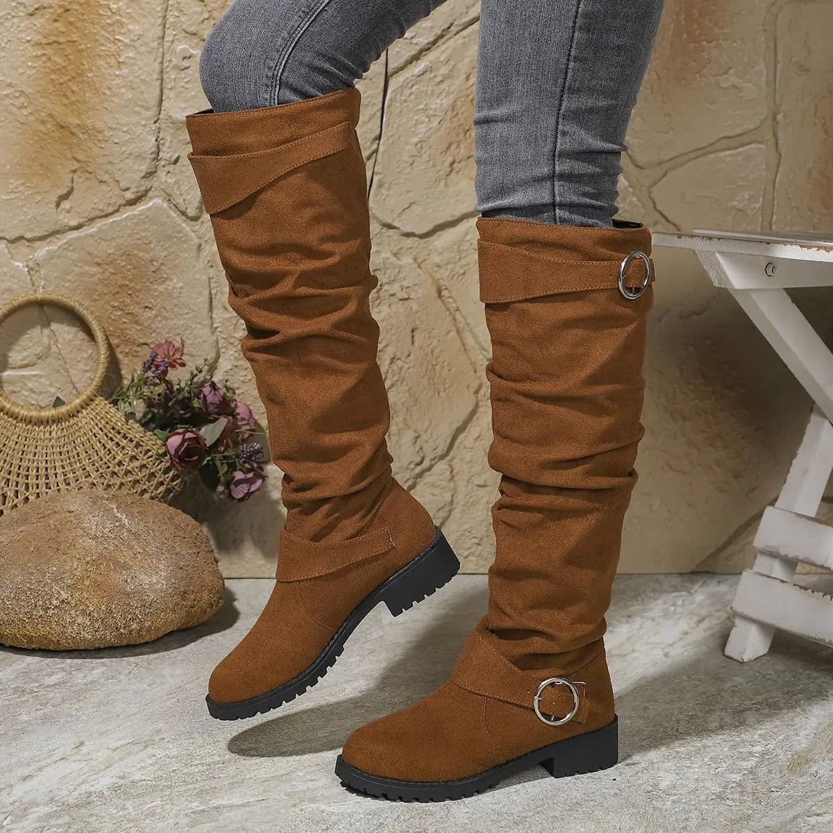 Women's Slouchy Knee High Boots Modeberg Bern