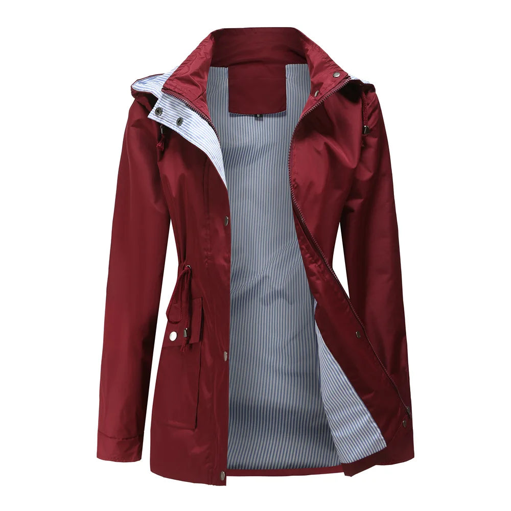 Hooded Trench Coat with Water Resistant Shell Modeberg Bern