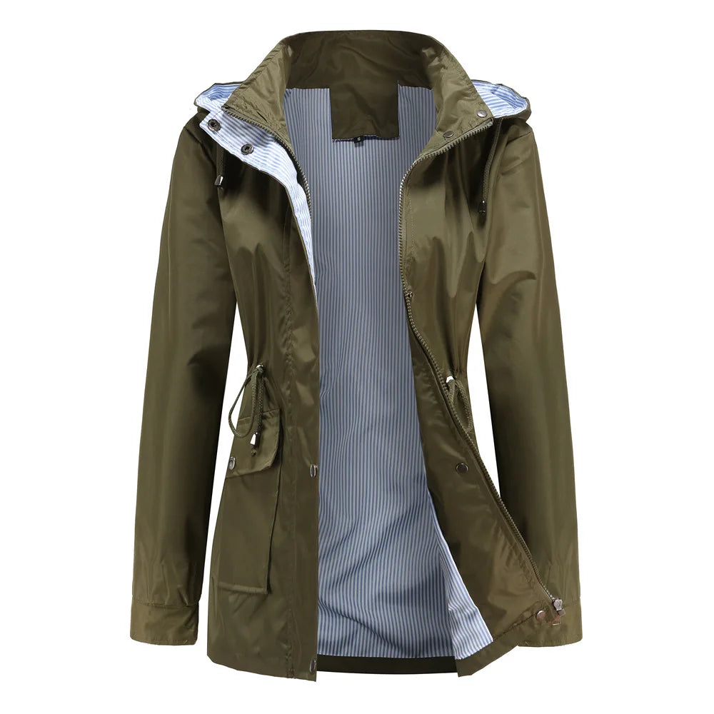 Hooded Trench Coat with Water Resistant Shell Modeberg Bern