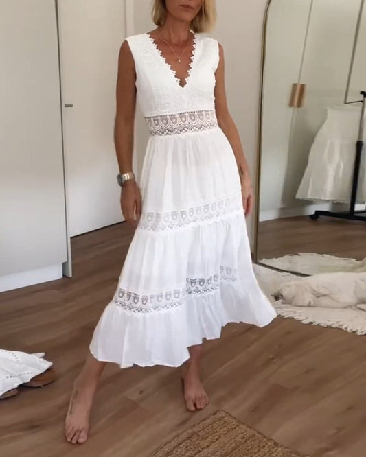 Saphira™  Boho-Midikleid mit Spitzendetails Modeberg Bern