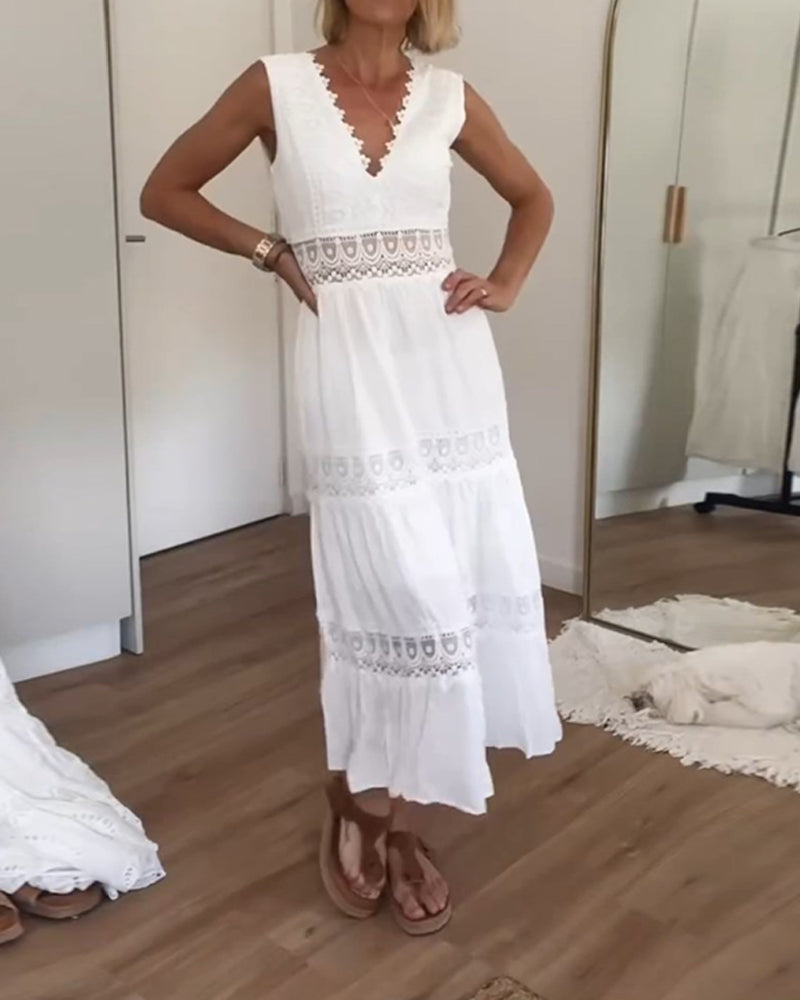 Saphira™  Boho-Midikleid mit Spitzendetails Modeberg Bern