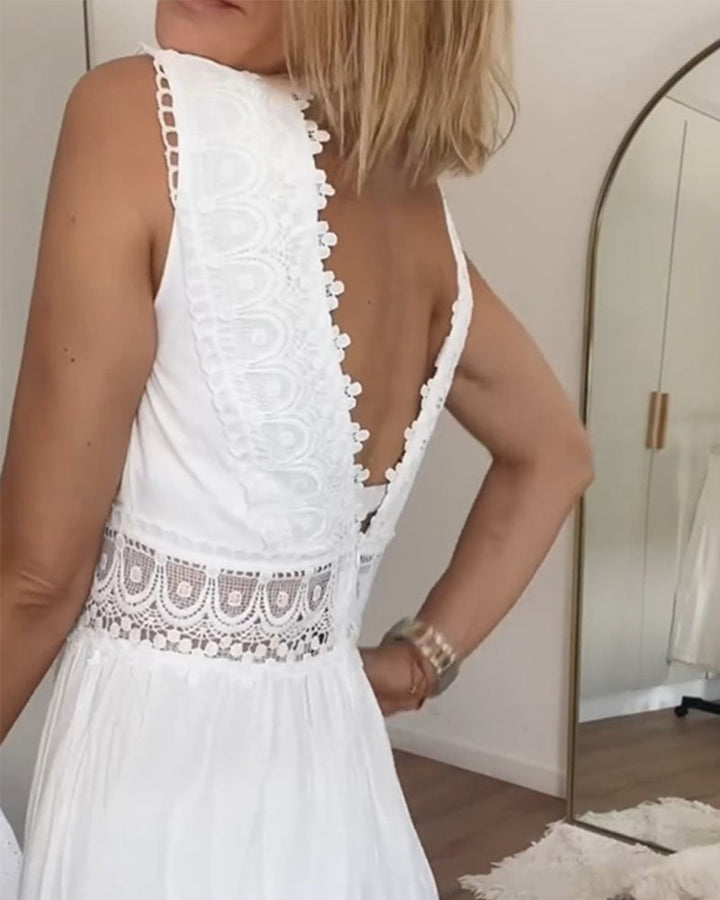 Saphira™  Boho-Midikleid mit Spitzendetails Modeberg Bern