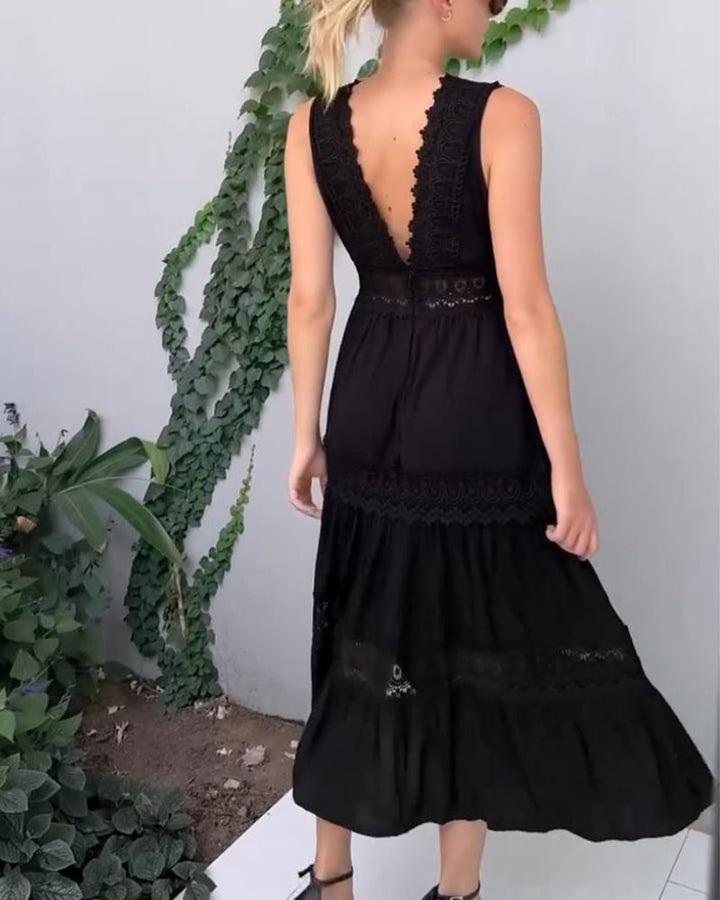 Saphira™  Boho-Midikleid mit Spitzendetails Modeberg Bern