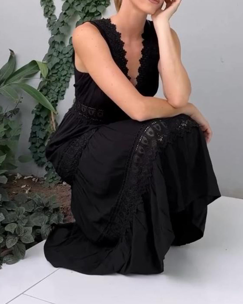 Saphira™  Boho-Midikleid mit Spitzendetails Modeberg Bern