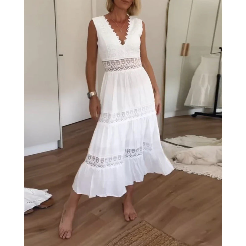 Saphira™  Boho-Midikleid mit Spitzendetails Modeberg Bern