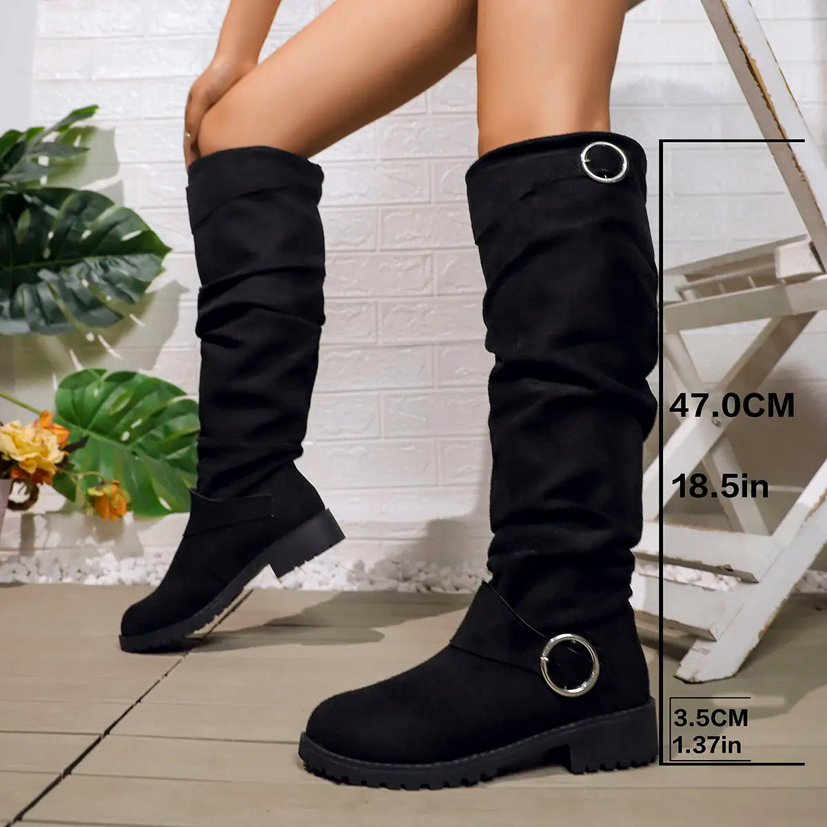 Women's Slouchy Knee High Boots Modeberg Bern