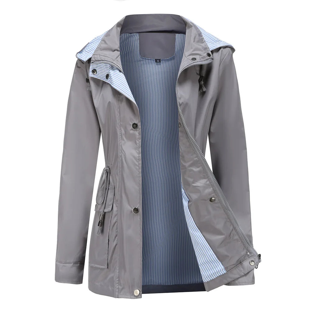 Hooded Trench Coat with Water Resistant Shell Modeberg Bern