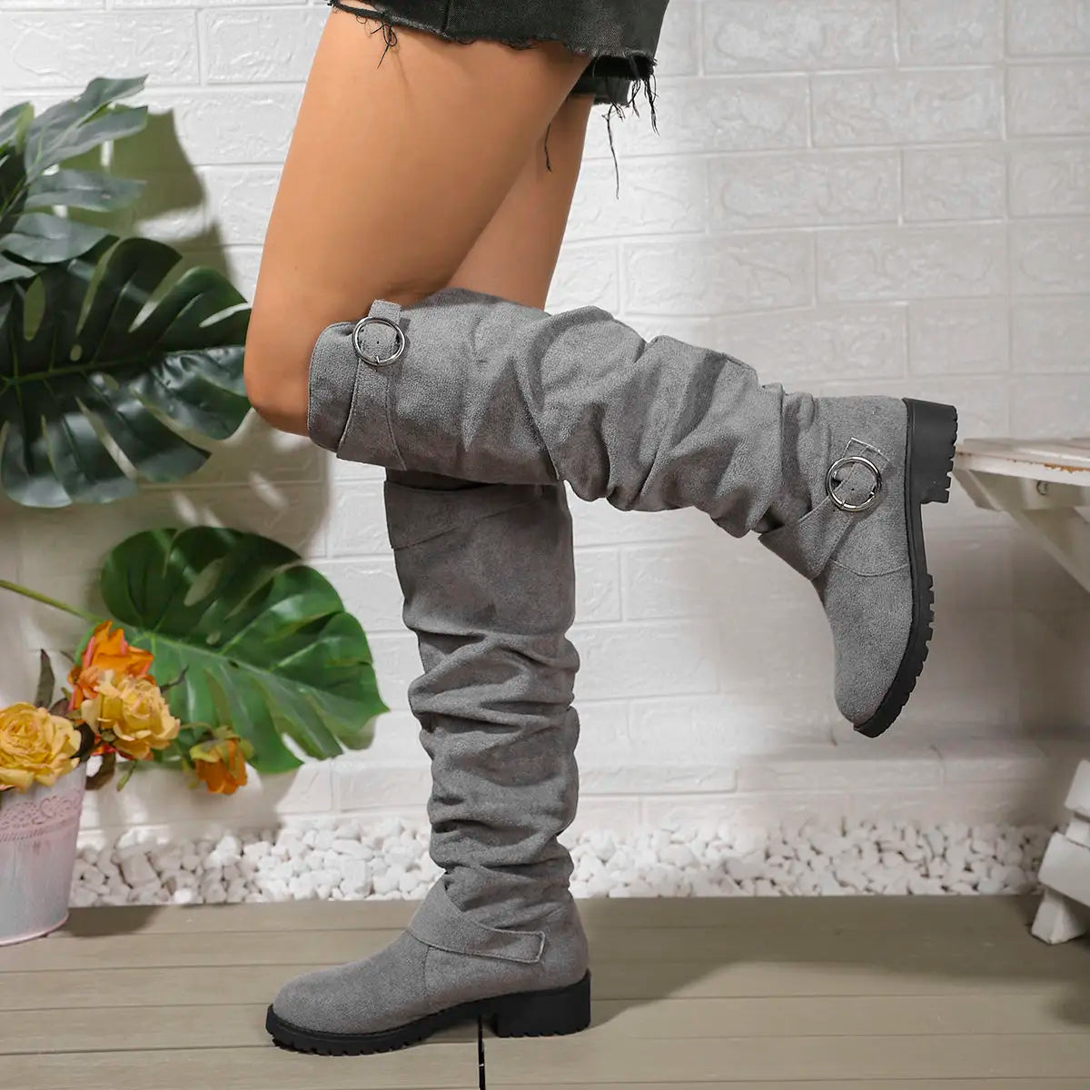Women's Slouchy Knee High Boots Modeberg Bern