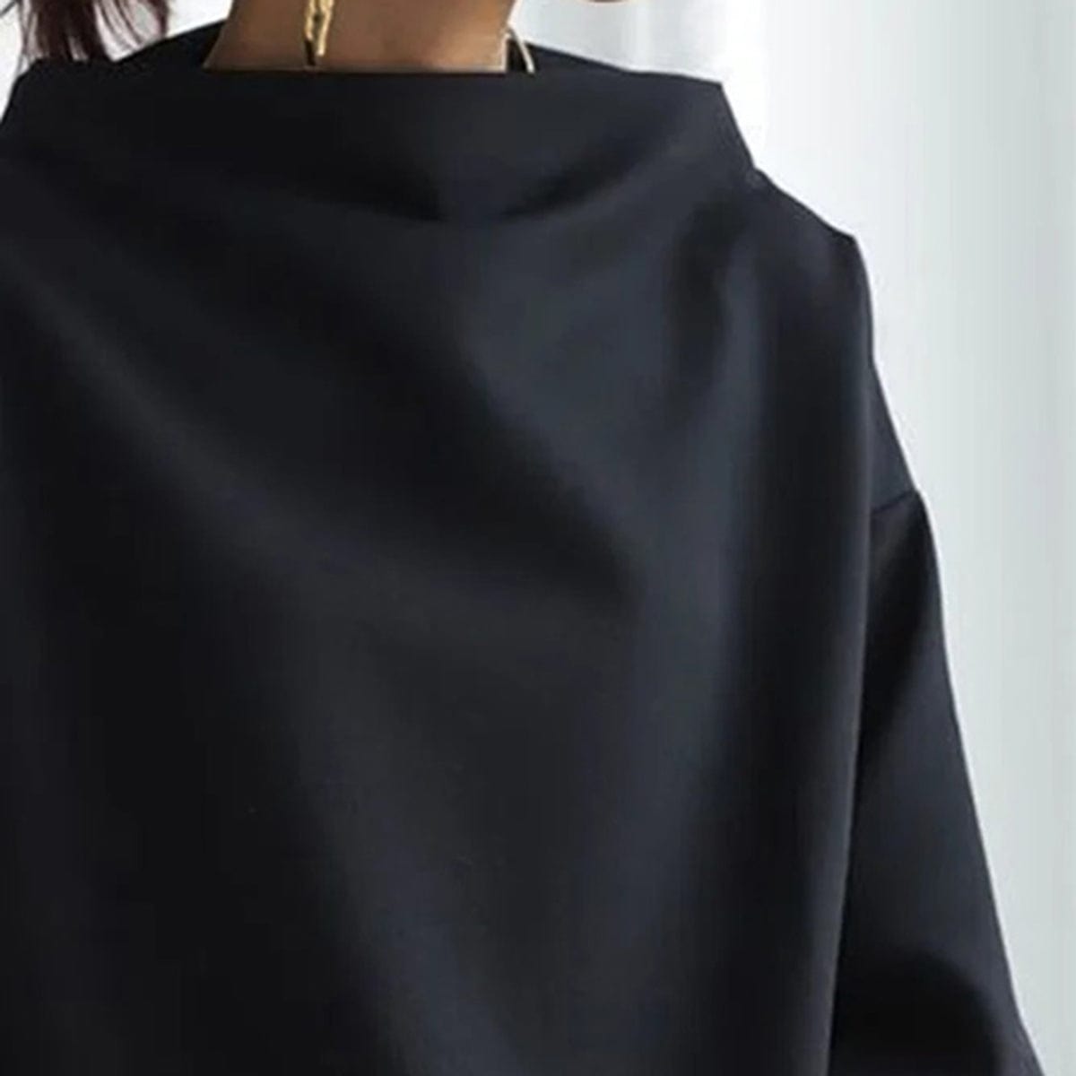 Women's High-Neck Soft Knit Jumper Top Modeberg Bern