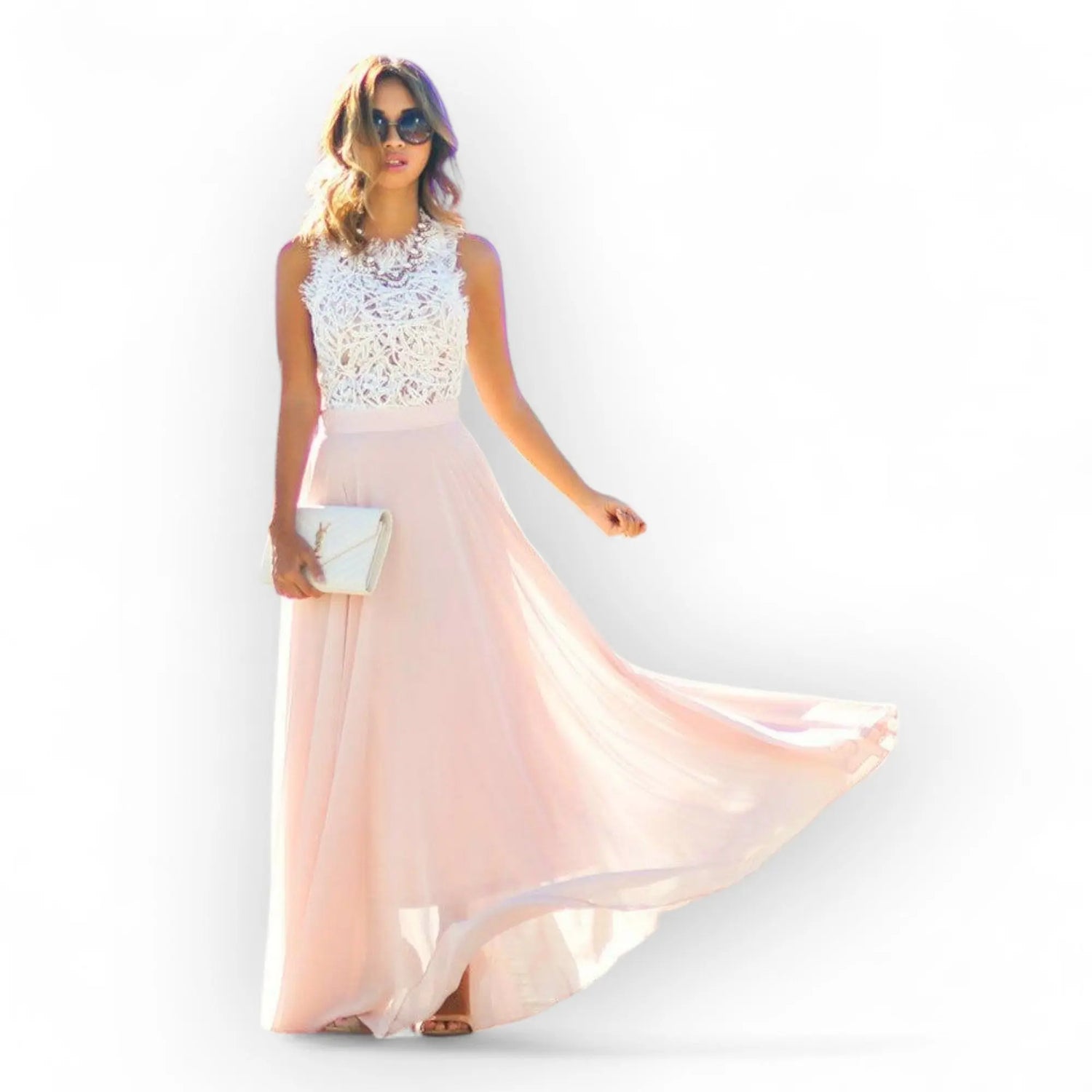 Selma - Ärmelloses Stilvolles Sommerkleid Aus Spitze Modeberg Bern