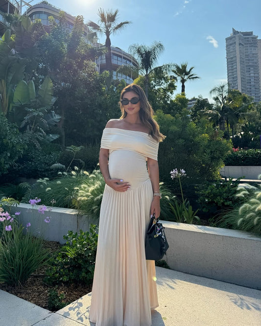 Selvianne™ Umstandskleid Maxi mit Falten Modeberg Bern
