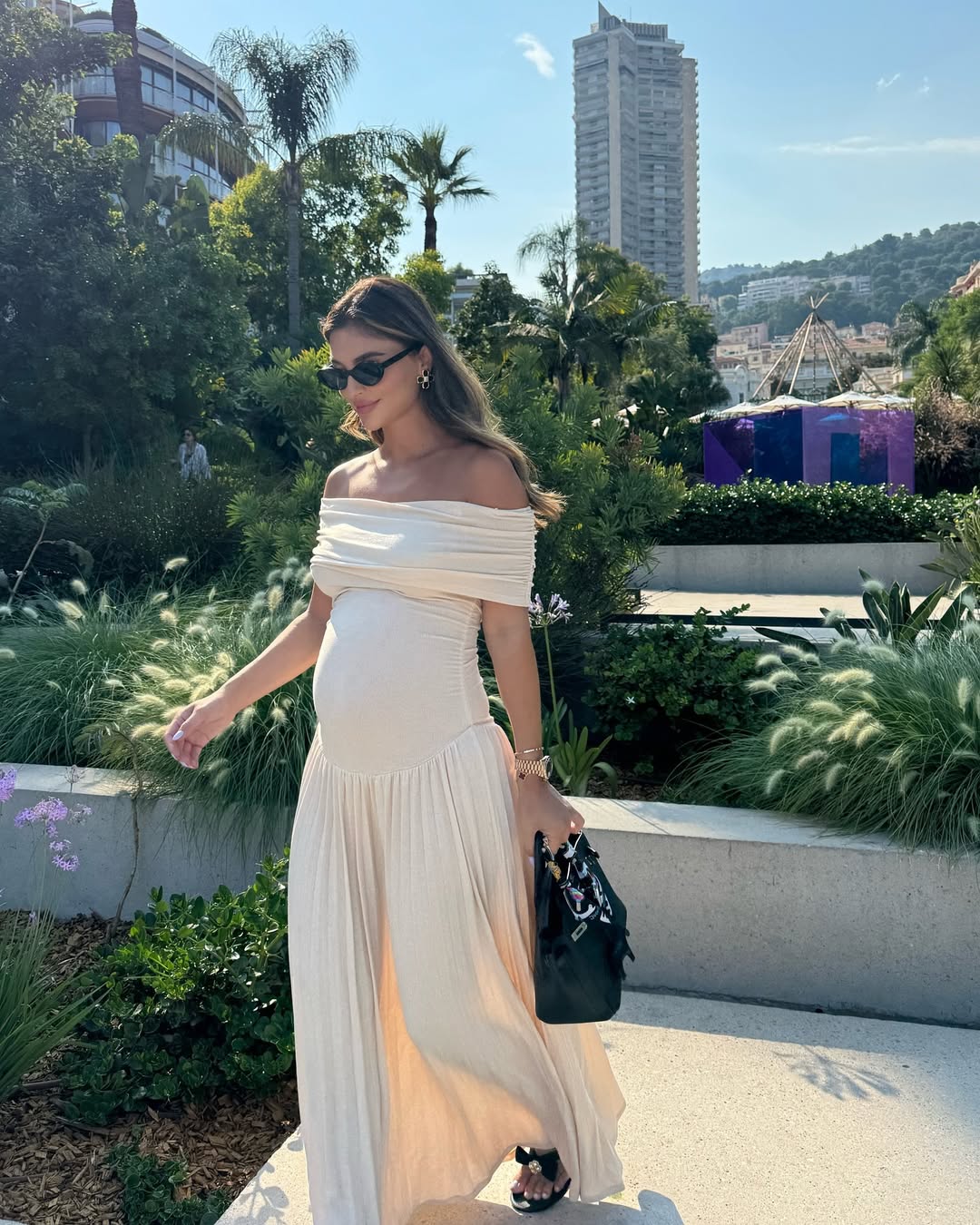 Selvianne™ Umstandskleid Maxi mit Falten Modeberg Bern