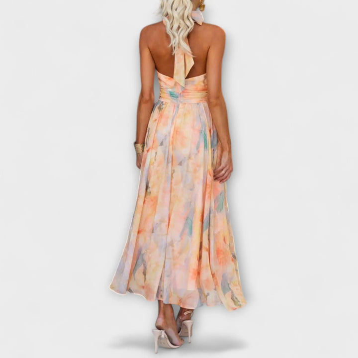 Sera™ Halter-Neck Bohemian Print Maxi Kleid Modeberg Bern