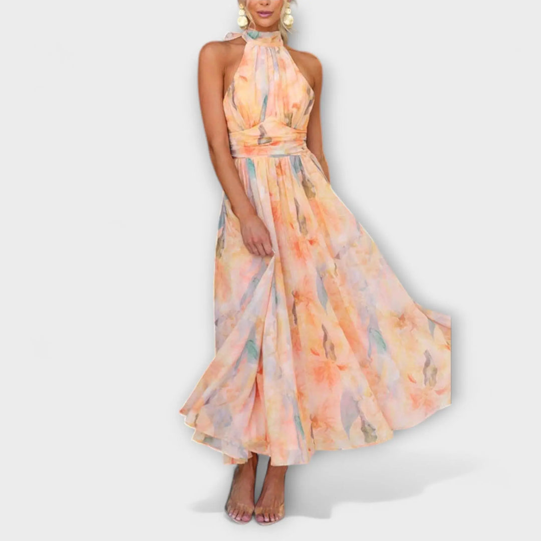 Sera™ Halter-Neck Bohemian Print Maxi Kleid Modeberg Bern